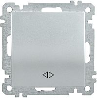 Выключатель 1-клавишный перекрестный ВС10-1-3-Б 10А BOLERO серебряный | код EVB13-K23-10 | IEK